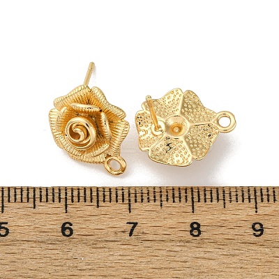 Brass Earring Findings KK-D388-05G-1