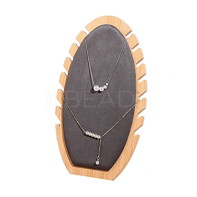 Velvet and Bamboo Necklaces Display Rack PW-WG44067-02-1