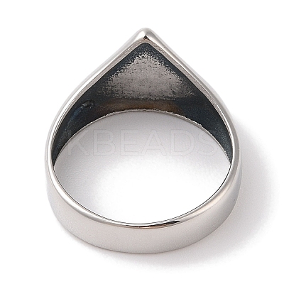 Viking 304 Stainless Steel Valknut Rings RJEW-U005-17F-AS-1