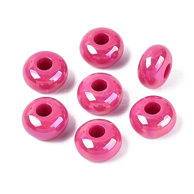 Opaque Acrylic European Beads OACR-E033-19I-1