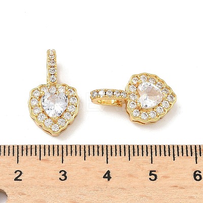 Brass Micro Pave Cubic Zirconia Pendants KK-Z139-05G-03-1
