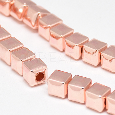 Electroplate Non-magnetic Synthetic Hematite Beads Strands G-Q465-41RG-1