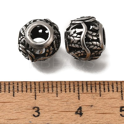 304 Stainless Steel European Beads STAS-D191-19A-AS-1