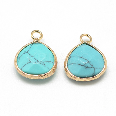 Synthetic Turquoise Pendants X-G-Q963-03-1