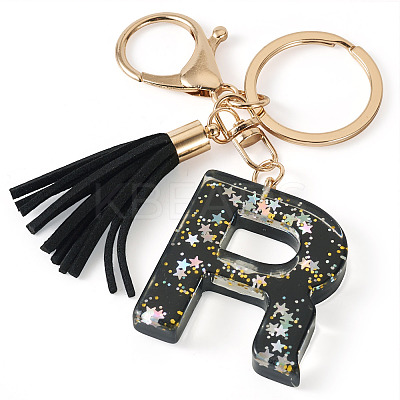 1Pc Resin Letter Keychains KEYC-TADJ0001-09R-1