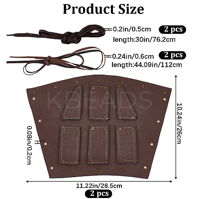 PU Imitation Leather Punk Style Cuff Wristband for Bikers AJEW-WH0430-68A-1