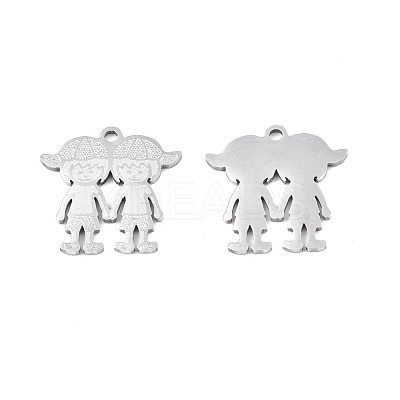 Non-Tarnish 201 Stainless Steel Pendants STAS-N091-148P-1
