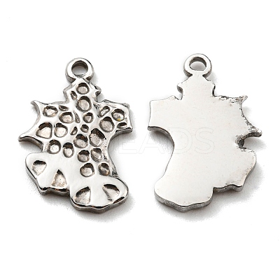 Non-Tarnish 304 Stainless Steel Pendants STAS-Q248-07P-1