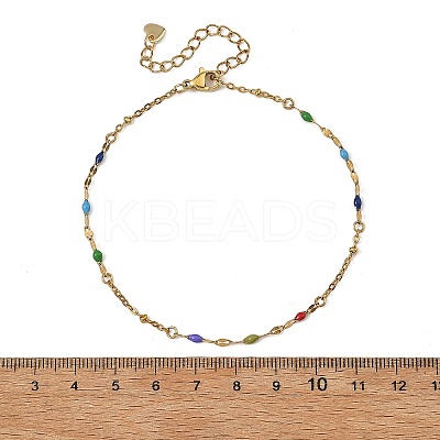 304 Stainless Steel Link Chains Anklets AJEW-AN00840-1