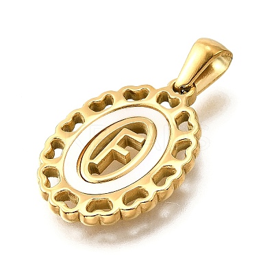 Golden 304 Stainless Steel Pendants STAS-K300-02G-F-1