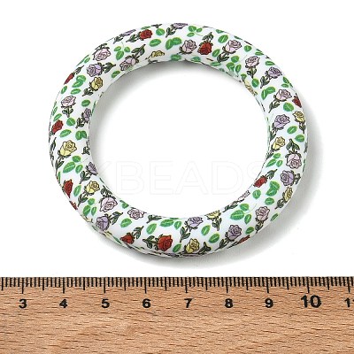 Floral Silicon Beads SL-CBAC986-01B-1