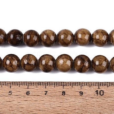 Natural Persian Jade Beads Strands G-A255-A02-05A-1