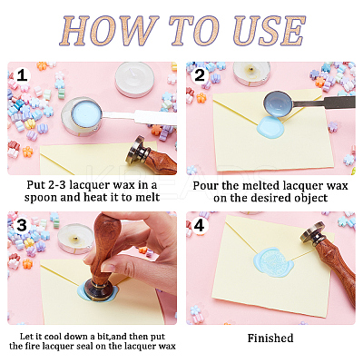 400Pcs Flower Sealing Wax Particles DIY-CP0009-26-1