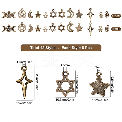 Tibetan Style Alloy Pendants TIBEP-SC0001-88-1