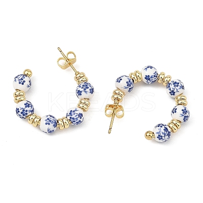 Brass Stud Earrings for Women EJEW-JE07504-1