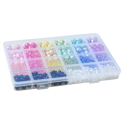 DIY Round Acrylic Beads Jewelry Making Findings Kits DIY-FS0007-79-1