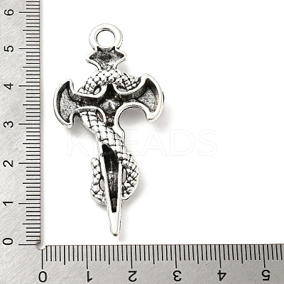 Alloy with Rhinestone Big Pendant FIND-Z015-01AS-1