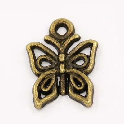 Tibetan Style Alloy Pendants TIBEP-A890-AB-FF-1