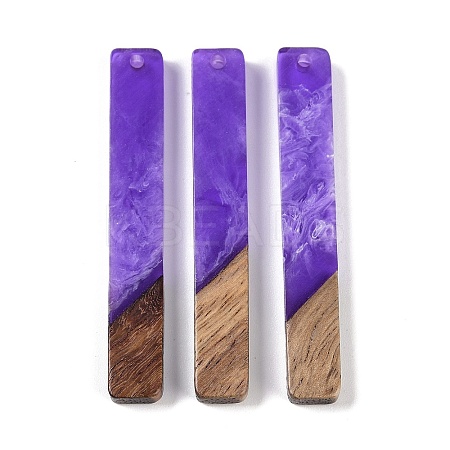Resin & Wood Big Pendants WOOD-F015-02E-1
