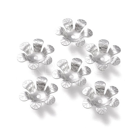 Non-Tarnish 304 Stainless Steel Bead Caps STAS-K194-16P-1