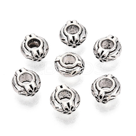 Tibetan Style Alloy Beads TIBEB-T005-06AS-1