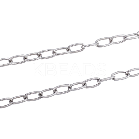 2Pcs 2 Style 304 Stainless Steel Cable Chain STAS-GA0001-06-1