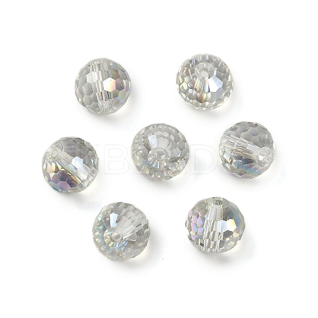 Transparent Electroplate Glass Beads EGLA-N002-31-G08-1