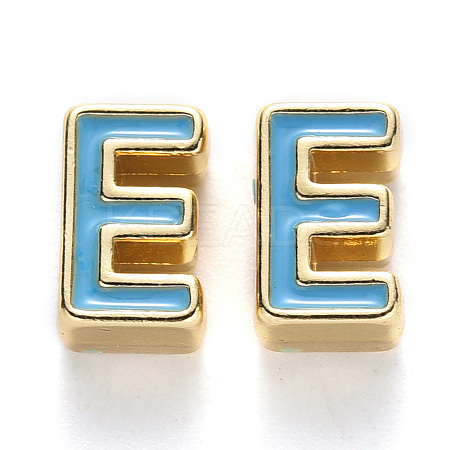 Rack Plating Alloy Enamel Beads LS-X-ENAM-S122-033E-NR-1