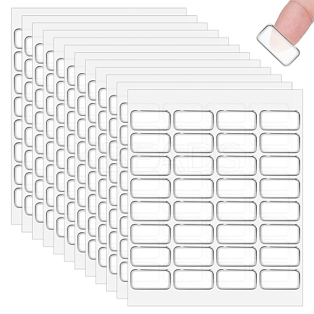 32Pcs Transparent Acrylic Double-sided Adhesive Stickers FIND-WH0290-41B-1