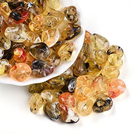 Transparent Acrylic Beads TACR-T028-44F-1