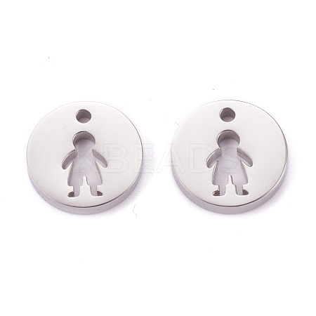Non-Tarnish 304 Stainless Steel Charms STAS-F261-04P-1