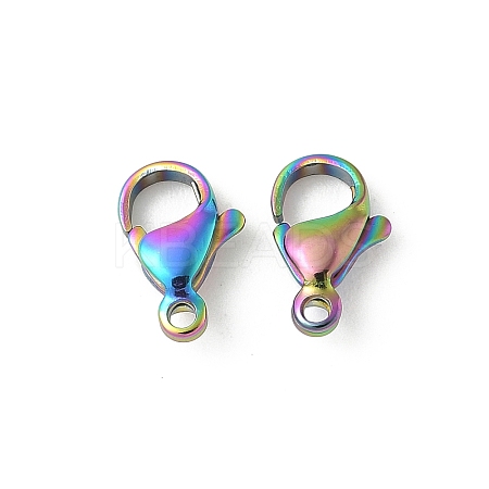 304 Stainless Steel Lobster Claw Clasps STAS-T065-11mm-34RC-1