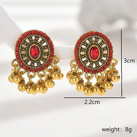 Bohemia Style Holiday Zinc Alloy Tassel Dangle Earrings for Women NF2568-1-1