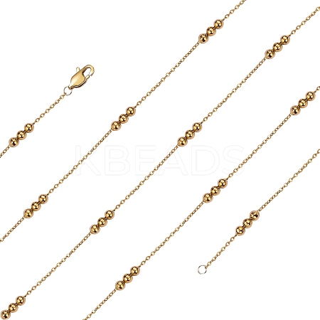 304 Stainless Steel Satellite Chains Necklaces NJEW-SW00053-1