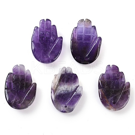 Natural Amethyst Pendants G-K359-03G-1