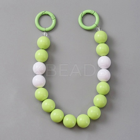 Plastic Round Beaded Bag Handles FIND-WH0111-79D-1