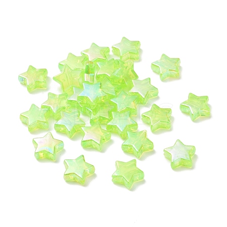 Eco-Friendly Transparent Acrylic Beads PL556-PW42-1