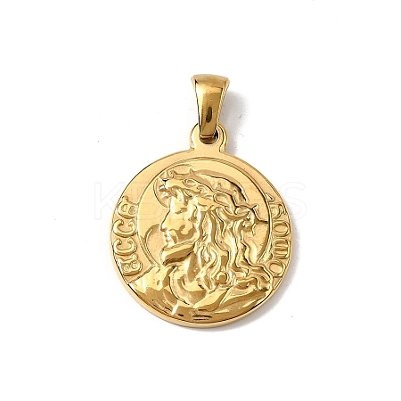 304 Stainless Steel Pendants STAS-B094-01E-G-1