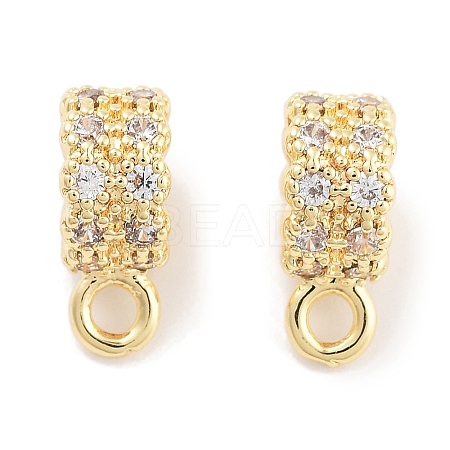 Brass with Cubic Zirconia Pendants KK-P271-07G-1