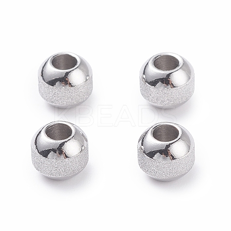 Non-Tarnish Textured 304 Stainless Steel Beads LS-STAS-P306-01C-P-1