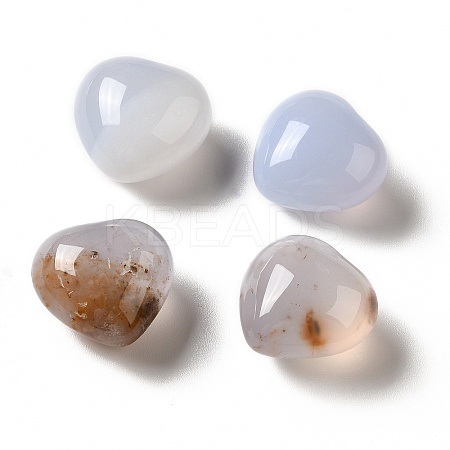 Natural Blue Chalcedony Heart Love Stone G-A209-04A-1