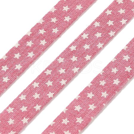 5M Cotton Linen Strar Printed Ribon LS-OCOR-K008-01A-04-1