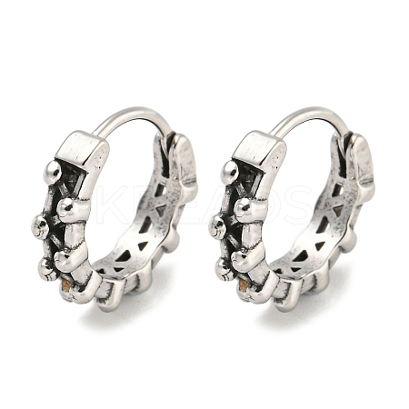 316 Surgical Stainless Steel Hoop Earrings EJEW-D096-12AS-02-1
