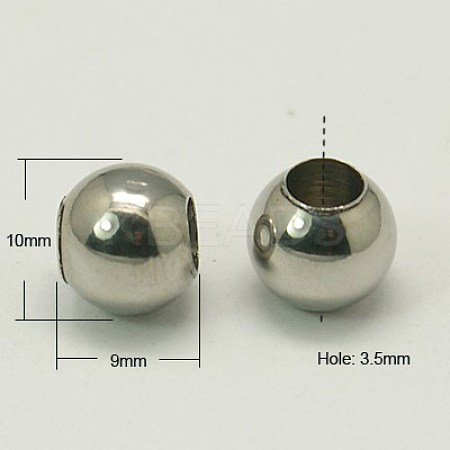 Tarnish Resistant 202 Stainless Steel Beads STAS-G011-1-1