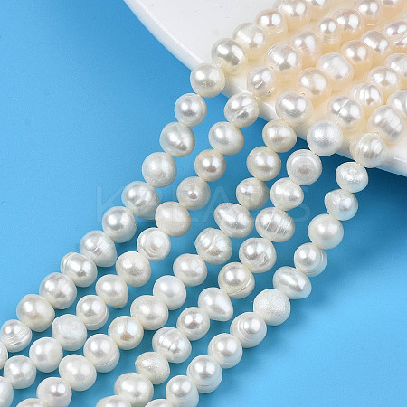 Natural Cultured Freshwater Pearl Beads Strands PEAR-N013-06B-1