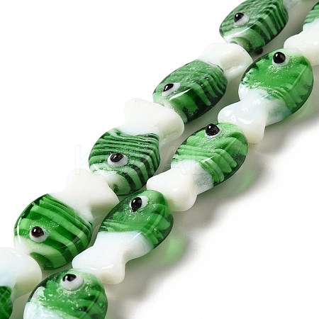 Handmade Lampwork Beads Strands LAMP-G154-07H-1