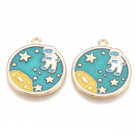 Alloy Enamel Pendants ENAM-S115-043-1