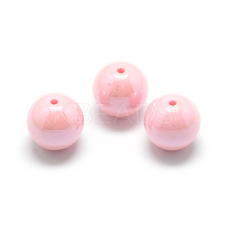 Pearlized Style Acrylic Beads MACR-S826-14mm-C-1