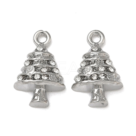 Christmas Alloy Crystal Rhinestone Pendants FIND-L026-01K-P-1