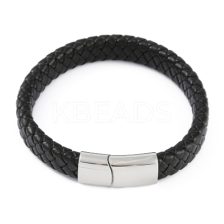 Braided Microfiber Leather Cord Bracelets BJEW-P328-07C-P-1